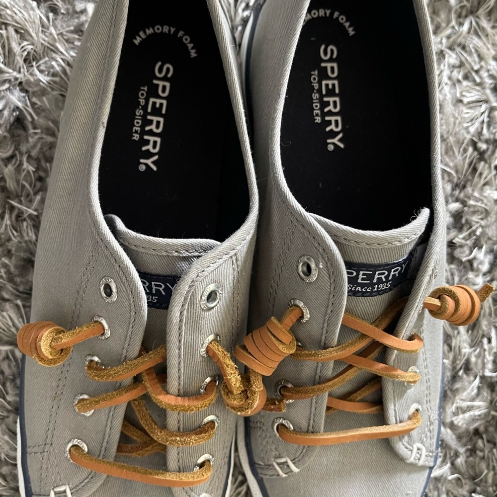 Sperry gray canvas sneaker size 7 - Picture 3 of 5